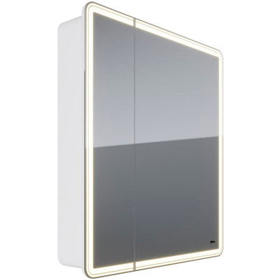 Зеркальный шкаф в ванную Lemark Element 70 LM70ZS-E с подсветкой белый