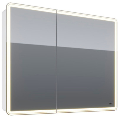 Зеркальный шкаф в ванную Lemark Element 100 LM100ZS-E с подсветкой белый