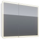 Зеркальный шкаф в ванную Lemark Element 100 LM100ZS-E с подсветкой белый  (LM100ZS-E)