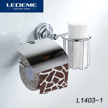 Держатель туалетной бумаги Ledeme L1403-1 14 латунь хром