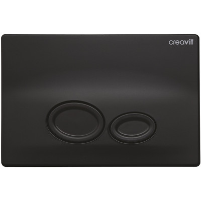 Клавиша смыва Creavit Drop GP2002.01 черная матовая пластик
