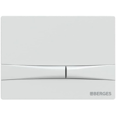 Клавиша смыва Berges Novum F4 040054 Soft Touch белая ABS-пластик