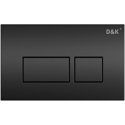 Клавиша смыва D&K Berlin DB1439025 черная металл / пластик