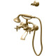 Смеситель для ванны Gattoni TRD TR501/18D0 золото 24 карат с душевым гарнитуром  (TR501/18D0)