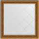 Зеркало настенное Evoform ExclusiveG 109х109 BY 4462 с гравировкой в багетной раме Травленая бронза 99 мм  (BY 4462)