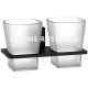 Стаканы для ванной Ledeme 303B L30308B, черный / прозрачный  (L30308B)