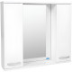 Зеркало со шкафом в ванную VIANT Милан 80 VMIL80-ZSH белое  (VMIL80-ZSH)