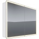 Зеркальный шкаф в ванную Lemark Element 120 LM120ZS-E с подсветкой белый  (LM120ZS-E)
