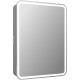 Зеркальный шкаф в ванную Reflection Circle 600х800 R RF2108SR с подсветкой белый матовый  (RF2108SR)