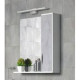 Зеркало со шкафом Corozo Чикаго 75 SD-00000303 бетон белый прямоугольное  (SD-00000303)