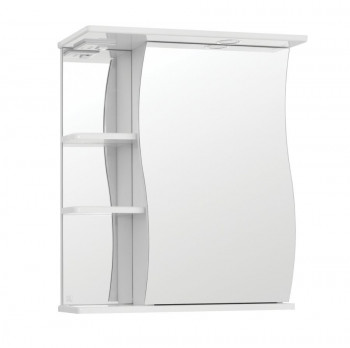 Зеркальный шкаф для ванной Style Line Эко Волна Волна 60/С белый (ЛС-00000121)