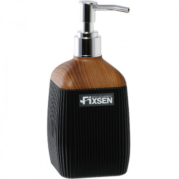 Дозатор жидкого мыла Fixsen Black Wood FX-401-1 черный настольный