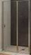Душевая дверь Allen Brau Priority 140х200 см, стекло прозрачное, профиль серебро браш (3.31011.BA)  (3.31011.BA)