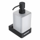 Дозатор для жидкого мыла Boheme Q 10957-B подвесной, черный матовый  (10957-B)