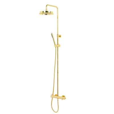 Migliore Ermitage Mini New 31481 душевой гарнитур с верхним душем 200мм и ручным душем, золото