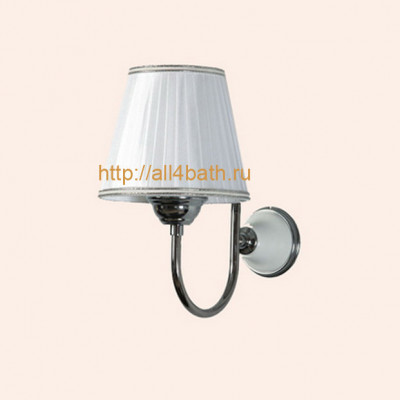 Tiffany World Harmony TWHA029 bi/cr + TWHA14-01.54 bi/cr светильник настенный, основание: хром/белый, абажур: белый хром