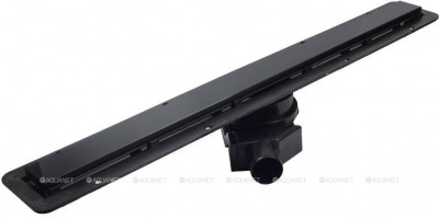 Душевой лоток Pestan Confluo Frameless Line Black Glass 13701201, 300мм  Нержавеющая сталь / ABS-пластик