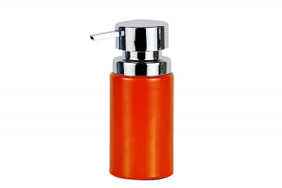 Дозатор для моющих жидкостей Primanova (оранжевый) BORA, 6х6х16 см полимер D-13151