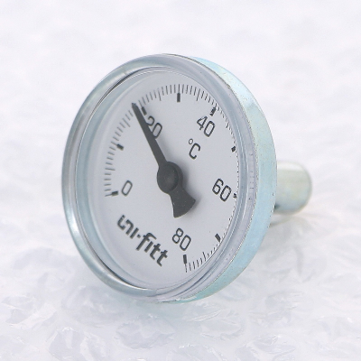 Термометр погружной аксиальный 1/2" UNI-FITT 80"C, диаметр 40 мм (329T2000)