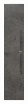 Пенал для ванной Brevita Rock - 35 подвесной левый (бетон тёмно-серый) ROCK-05035-50-2Л
