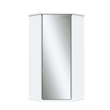 Зеркальный шкафчик Onika Модерн 34 белый, универсальный, угловой (303402)