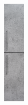 Пенал для ванной Brevita Rock - 35 подвесной правый (бетон светло-серый) ROCK-05035-48-2П
