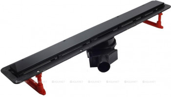 Душевой лоток Pestan Confluo Frameless Line Black Glass 13701204, 650мм  Нержавеющая сталь / ABS-пластик