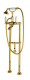 Смеситель Cezares First VDPS-03/24-Bi цвет золото 24 карат, ручки белые  (First-VDPS-03/24-Bi)