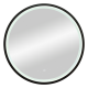 Зеркало подвесное в ванную Misty Альферац подсветка сенсорное 600 круглое черный (АЛЬ-02-60-14)  (АЛЬ-02-60-14)