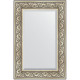 Зеркало настенное Evoform Exclusive 90х60 BY 3424 с фацетом в багетной раме Барокко серебро 106 мм  (BY 3424)
