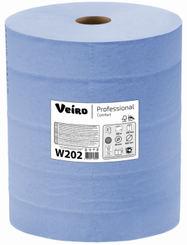 Протирочный материал в рулонах Veiro Professional Comfort, 2 сл, 350 м, синий Артикул W202