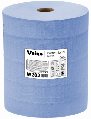 Протирочный материал в рулонах Veiro Professional Comfort, 2 сл, 350 м, синий Артикул W202
